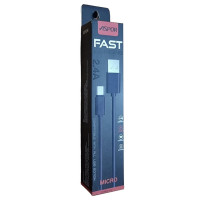 USB кабель Aspor A103 Micro Econom пак 2.1A/1.2м- чорний USB кабель Aspor A103 Micro Econom пак 2.1A/1.2м- чорний