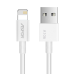 USB кабель Aspor A106 Lightning Econom пак 2.1A/1.2м- білий