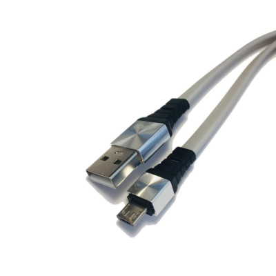 USB кабель Aspor A158 New Micro Плоский Silicon 2.4A/1.2м- чорний