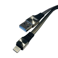 USB кабель Aspor A159 Lightning Плоский Silicon 2.4A/1.2м- чорний