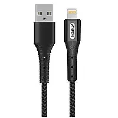 USB кабель Aspor A192 Lightning 2.4A/1м- чорний USB кабель Aspor A192 Lightning 2.4A/1м- чорний