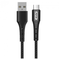 USB кабель Aspor A193 Type-C 2.4A/1м- чорний USB кабель Aspor A193 Type-C 2.4A/1м- чорний