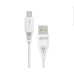 USB кабель Aspor AC-05 Micro 2.4A/1м- білий