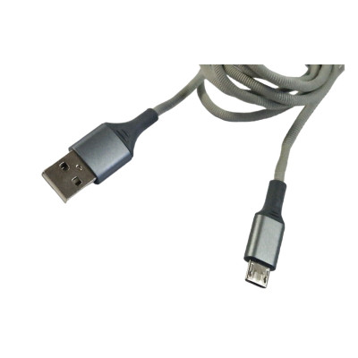 USB кабель Aspor AC-11 Micro 2.4A/1.2м- сірий USB кабель Aspor AC-11 Micro 2.4A/1.2м- сірий