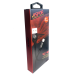 USB кабель Aspor AC-12 Lightning 2.4A/1.2м- сірий