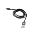 USB кабель Aspor AC-12 Lightning 2.4A/1.2м- сірий