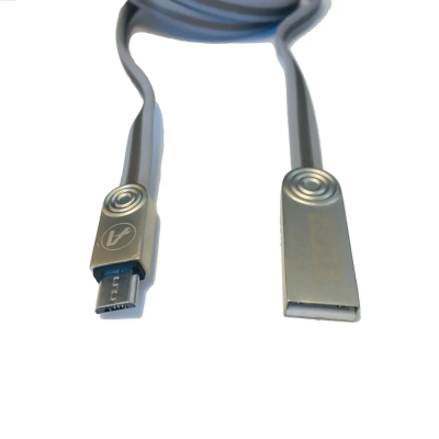 USB кабель Aspor AC-15 Micro Плоский 2.4A/1.2м- сірий USB кабель Aspor AC-15 Micro Плоский 2.4A/1.2м- сірий