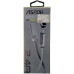 USB кабель Aspor AC-15 Micro Плоский 2.4A/1.2м- чорний