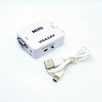 Перехідник (конвертер) Mini VGA2AV (VGA / 3RCA) Перехідник (конвертер) Mini VGA2AV (VGA / 3RCA)