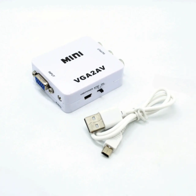 Перехідник (конвертер) Mini VGA2AV (VGA / 3RCA) Перехідник (конвертер) Mini VGA2AV (VGA / 3RCA)