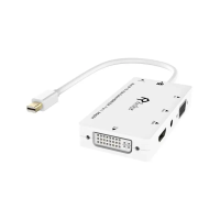 Перехідник (конвертер) R-1133A mini DisplayPort adapter 4 in 1 DVI+HDMI+VGA+3.5mm Перехідник (конвертер) R-1133A mini DisplayPort adapter 4 in 1 DVI+HDMI+VGA+3.5mm