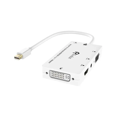 Перехідник (конвертер) R-1133A mini DisplayPort adapter 4 in 1 DVI+HDMI+VGA+3.5mm Перехідник (конвертер) R-1133A mini DisplayPort adapter 4 in 1 DVI+HDMI+VGA+3.5mm