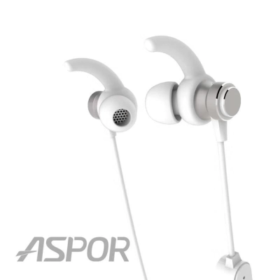 Bluetooth навушники Aspor A615 Magnet- білий