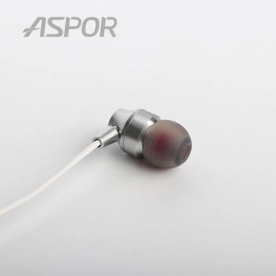 Навушники з мікрофоном Aspor A203- сріблястий