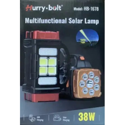 Ліхтарик HB1678 Multifunctional Solar Lamp 38W