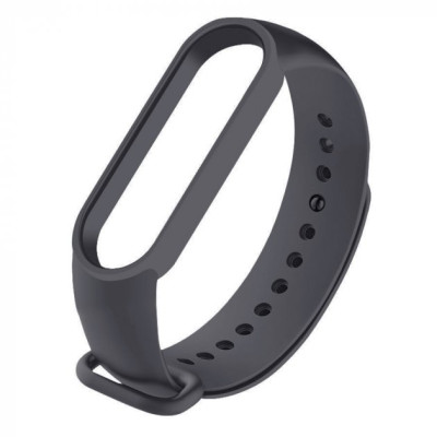 Ремінець силіконовий для Mi Band 3/4- темно-сірий Ремінець силіконовий для Mi Band 3/4- темно-сірий