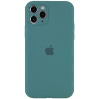 Накладка (з мікрофіброю) Silk Full Camera Protective для iPhone 12 Pro (6.1`)- сосново-зелений