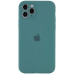 Накладка (з мікрофіброю) Silk Full Camera Protective для iPhone 12 Pro (6.1`)- сосново-зелений