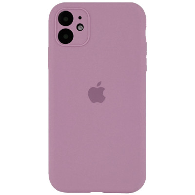 Накладка (з мікрофіброю) Silk Full Camera Protective для iPhone 12 Pro (6.1`)- ліловий