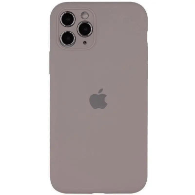 Накладка (з мікрофіброю) Silk Full Camera Protective для iPhone 12 Pro (6.1`)- лавандовий