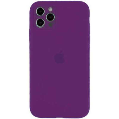 Накладка (з мікрофіброю) Silk Full Camera Protective для iPhone 13 Pro Max (6.7`)- аметіст
