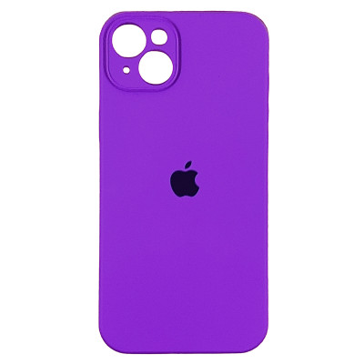 Накладка (з мікрофіброю) Silk Full Camera Protective для iPhone 14 Plus (6.7`)- виноградний