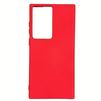 Накладка (з мікрофіброю) Silicone Cover Lakshmi для Samsung S23 Ultra- червоний