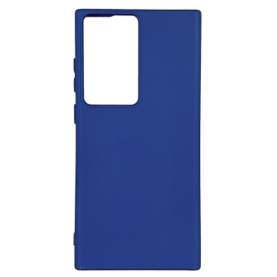 Накладка (з мікрофіброю) Silicone Cover Lakshmi для Samsung S23 Ultra- темно-синій