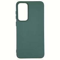 Накладка (з мікрофіброю) Silicone Cover Lakshmi для Samsung S23 Plus- темно-зелений