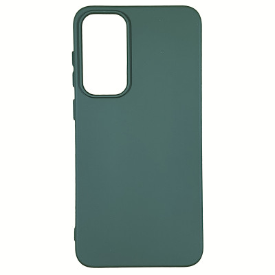 Накладка (з мікрофіброю) Silicone Cover Lakshmi для Samsung S23 Plus- темно-зелений