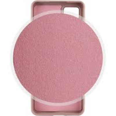 Накладка (з мікрофіброю) Silicone Cover Lakshmi для Samsung S23 Plus- рожевий пісок