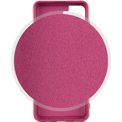 Накладка (з мікрофіброю) Silicone Cover Lakshmi Full Camera для Samsung A04 / M13 5G- марсала