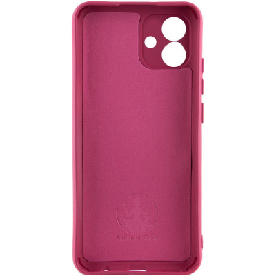 Накладка (з мікрофіброю) Silicone Cover Lakshmi Full Camera для Samsung A04e- марсала