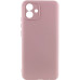Накладка (з мікрофіброю) Silicone Cover Lakshmi Full Camera для Samsung A04e- рожевий пісок
