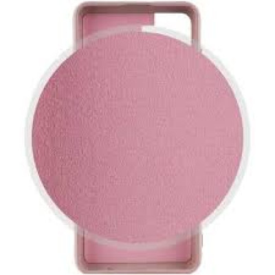 Накладка (з мікрофіброю) Silicone Cover Lakshmi Full Camera для Samsung A54 5G- рожевий пісок