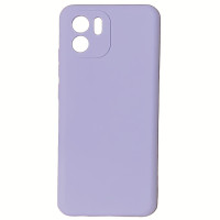 Накладка (з мікрофіброю) Silicone Cover Lakshmi Full Camera для Xiaomi Redmi A1 / A2- світло-фіолетовий