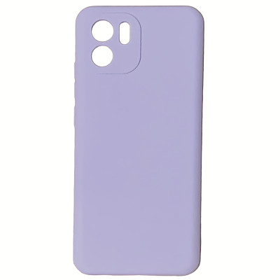 Накладка (з мікрофіброю) Silicone Cover Lakshmi Full Camera для Xiaomi Redmi A1 / A2- світло-фіолетовий
