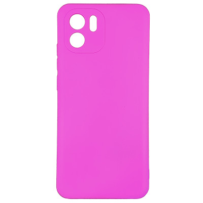 Накладка (з мікрофіброю) Silicone Cover Lakshmi Full Camera для Xiaomi Redmi A1 / A2- малиновий
