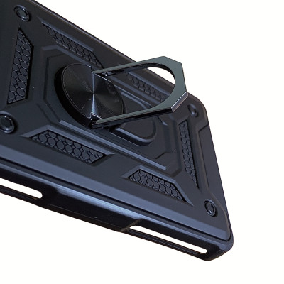 Протиударний чохол Camshield Serge Ring для Xiaomi Poco F4 GT- чорний Протиударний чохол Camshield Serge Ring для Xiaomi Poco F4 GT- чорний