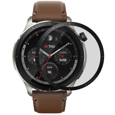 Плівка захисна PET + PmmA для Xiaomi Amazfit GTR 4- чорний Плівка захисна PET + PmmA для Xiaomi Amazfit GTR 4- чорний