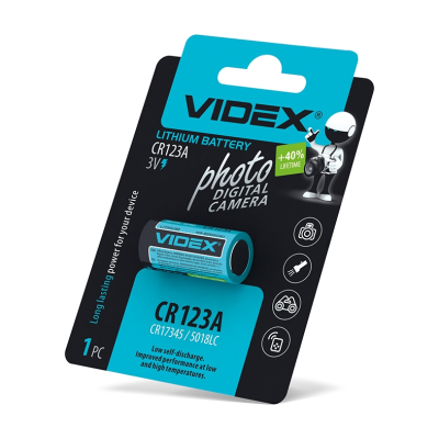 Батарейка CR123A Videx (ціна за 1шт) Батарейка CR123A Videx (ціна за 1шт)