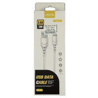 USB кабель Aspor A102L Type-C Fast Charge 3A/2м- білий USB кабель Aspor A102L Type-C Fast Charge 3A/2м- білий
