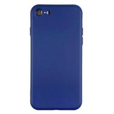 Накладка (з мікрофіброю) Aspor Silicone Full для iPhone 7/8- синій