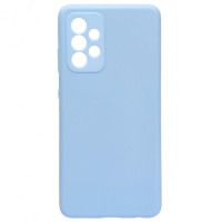 Накладка (з мікрофіброю) Soft Silk для Samsung A23 5G- світло-синій
