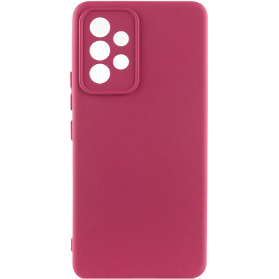 Накладка (з мікрофіброю) Soft Silk для Samsung A33 4G / 5G- марсала
