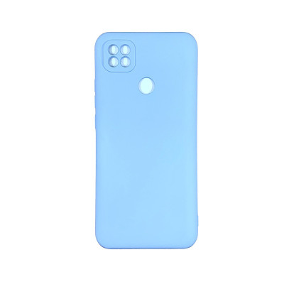 Накладка (з мікрофіброю) Soft Silk для Xiaomi Redmi 9C / Redmi 10A- світло-синій