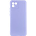 Накладка (з мікрофіброю) Silicone Cover Lakshmi Full Camera для Samsung A03 / A035- бузковий