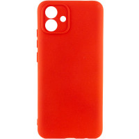 Накладка (з мікрофіброю) Silicone Cover Lakshmi Full Camera для Samsung A04e- червоний
