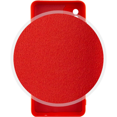 Накладка (з мікрофіброю) Silicone Cover Lakshmi Full Camera для Xiaomi 12T / 12T Pro- червоний