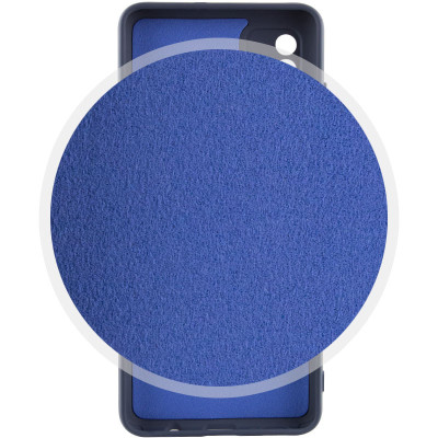 Накладка (з мікрофіброю) Silicone Cover Lakshmi Full Camera для Xiaomi 12T / 12T Pro- синій